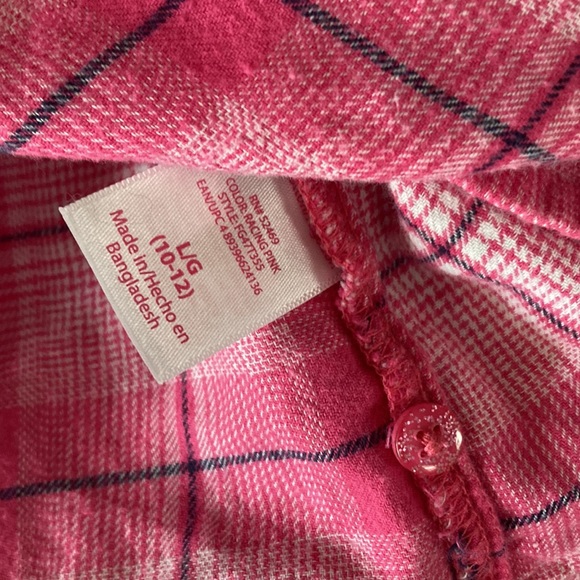 Faded Glory | Girls Plaid Button Down Long Sleeve - Picture 3 of 4